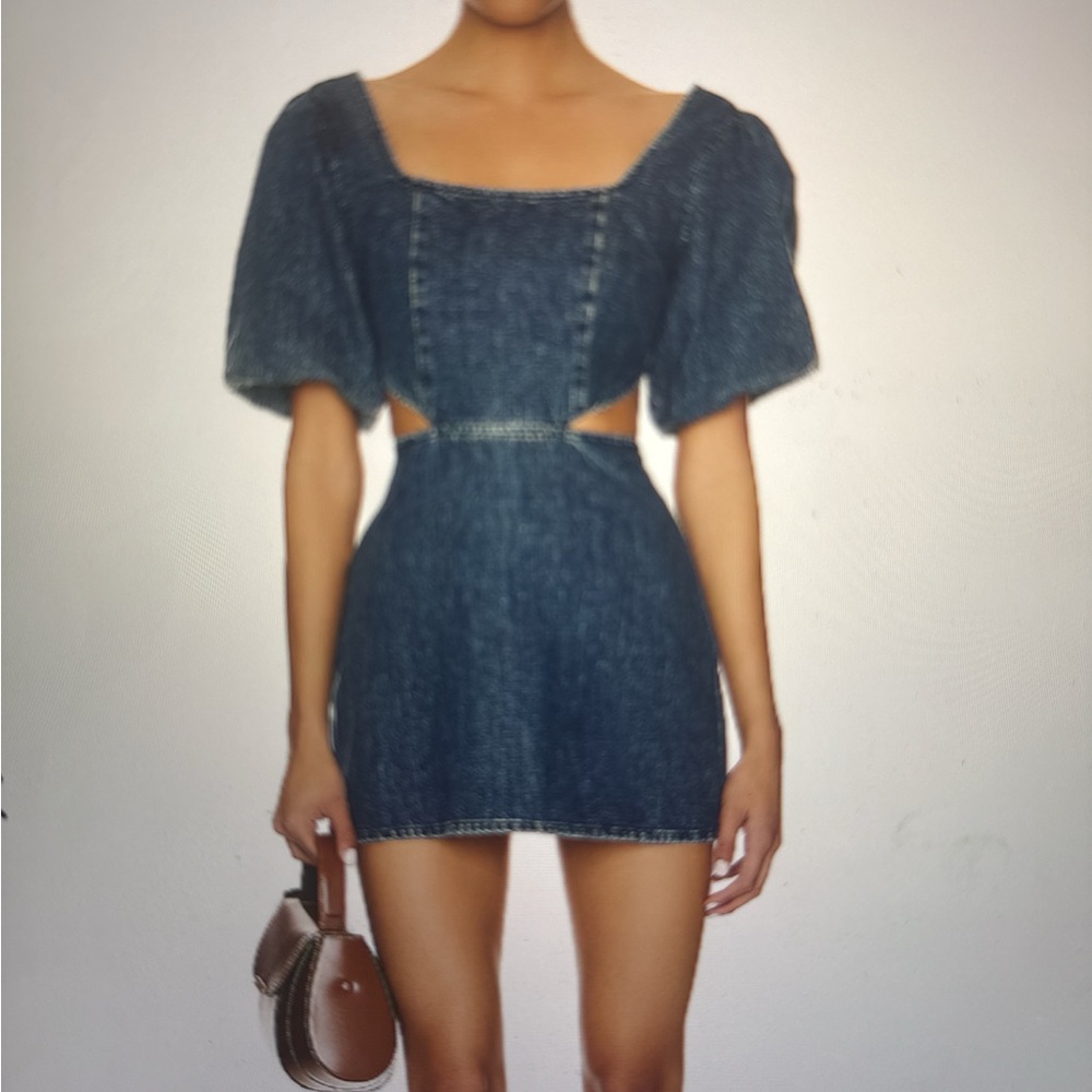 Denim Cutout Dress